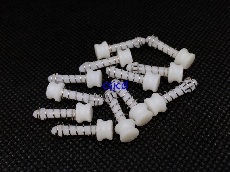 White Spring Snap Stud Glue Nail Video Card Glue Pin Heat Sink Fix Spring Nail 6.2*18MM Plastic Nail