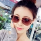 Kính râm không viền trang điểm hình tròn mặt kính râm