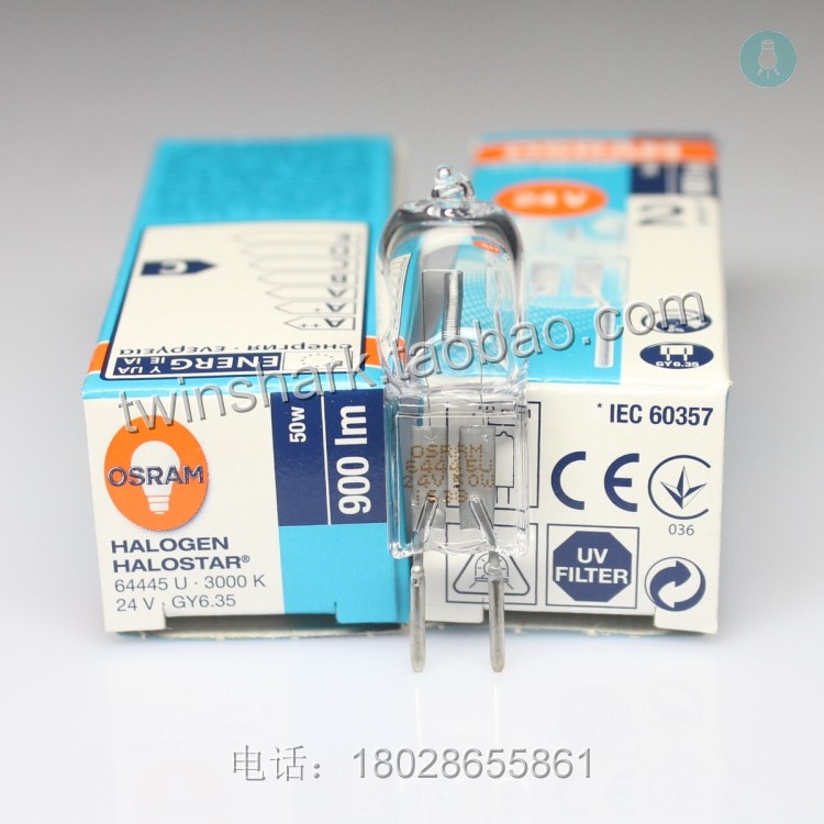 OSRAM Optical instruments halogen rice bulb OSRAM 64445U 24V50W GY6 35 Surgical shadowless bulb