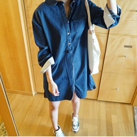 L33 Hàn Quốc thế hệ phụ nữ 2019 mới cotton dài tay mùa xuân và áo dài mùa hè cowgirl áo dài mỏng - Sản phẩm HOT đầm ngủ nữ