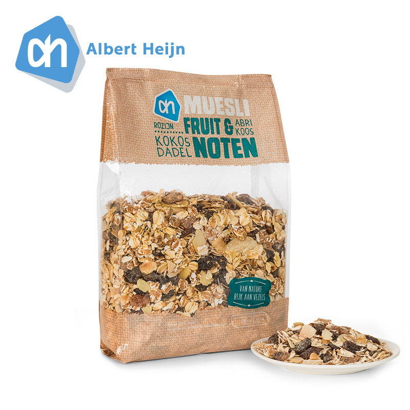 Albert Heijn什锦水果榛果燕麦片375g荷兰进口麦片低脂冲饮即食