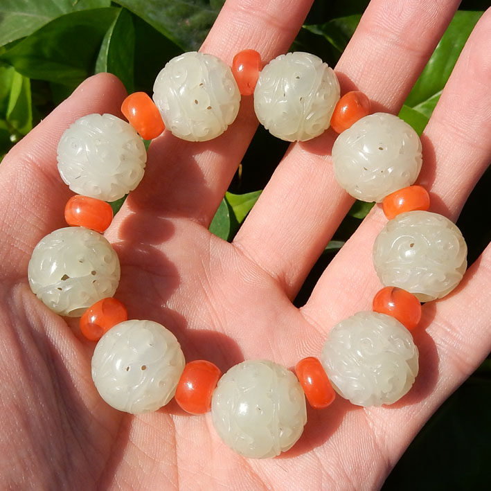 Dialect Hetian Jade Ball Factory Direct Sales 460 Yuan