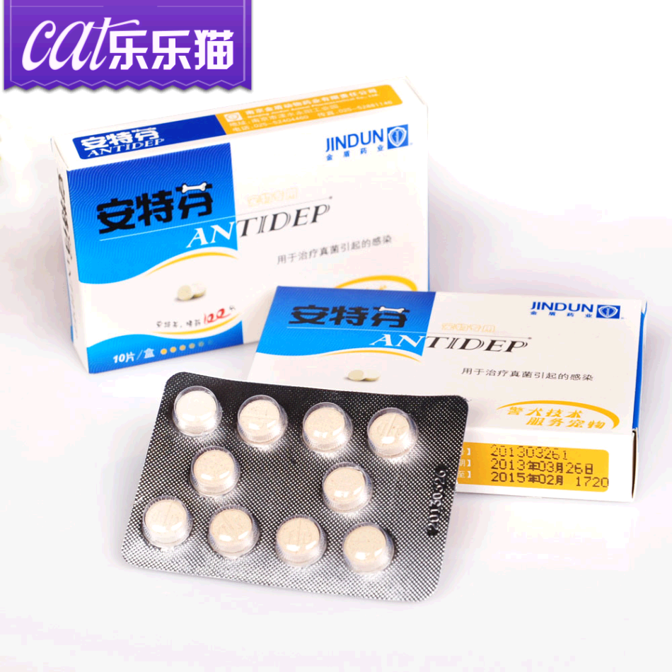 金盾广谱抗菌安特芬猫咪猫藓猫咪真菌性皮肤病皮屑止痒 宠物药品