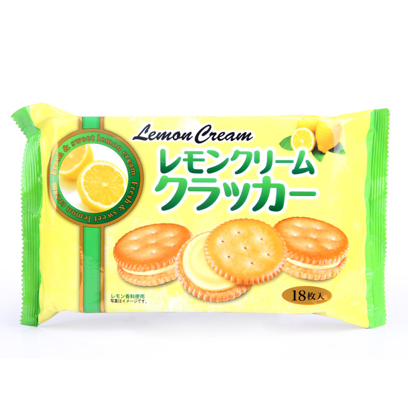 【天猫超市】泰国进口 洋一奶油夹心饼干柠檬味165g/袋 休闲零食