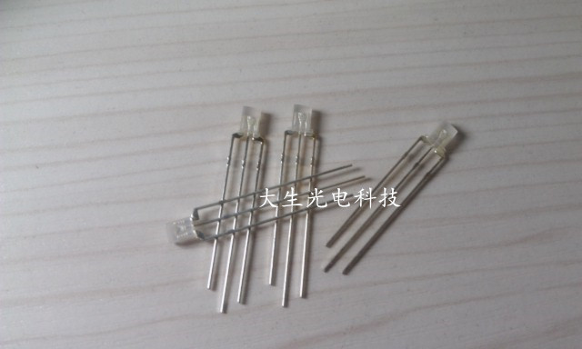 2*3*4 square LED red and green two-color fog-like long feet common yang common yin highlight