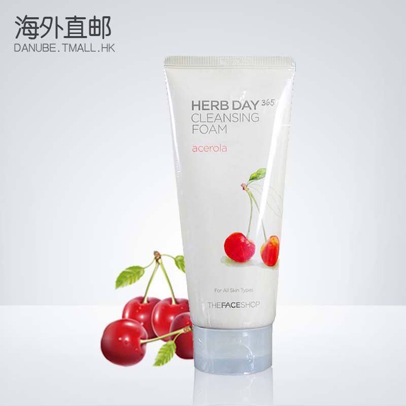 The Face Shop/菲诗小铺樱桃洗面奶洁面乳170g 补水控油收毛孔