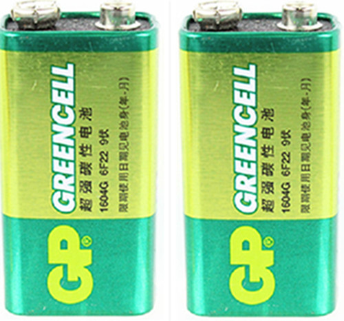 GP Speedmaster 9V battery 6F22 carbon laminate battery 1604G multimeter microphone toy square battery 2 capsules