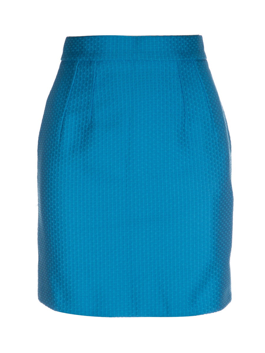 Dolce&Gabbana 蓝色几何提花半身裙