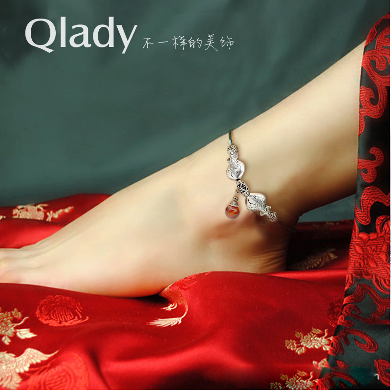 Chaine de cheville Femme QLADY en Argenterie - Ref 3103840 Image 1