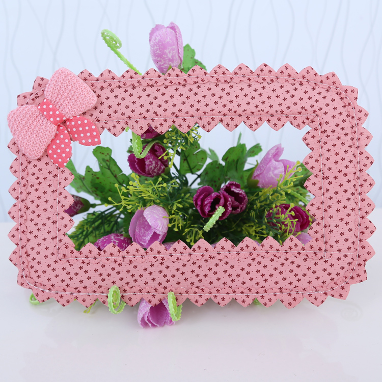 New store promotion pastoral flower fabric switch sticker switch cover double switch three switch dust cover 5 pcs