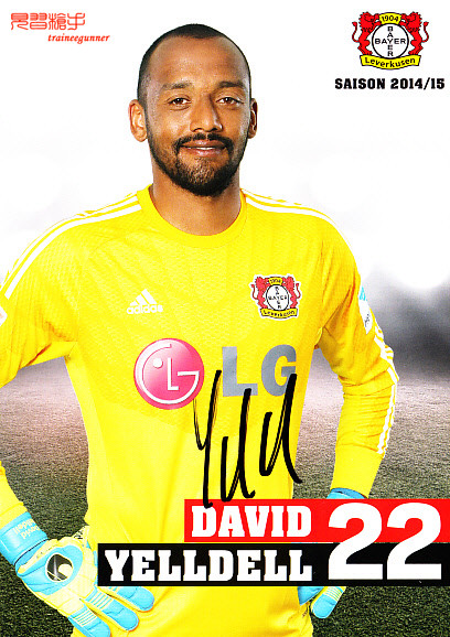 Yerdel Leverkusen 2014-15 autographed official card