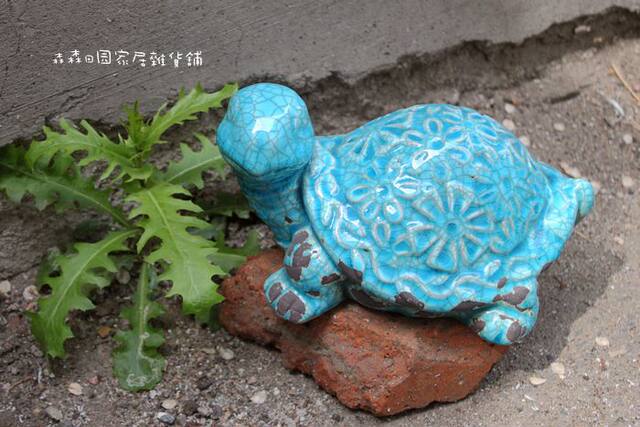 American country style ice cracked retro model room garden villa gardening ceramic turtle home decoration craft ornaments