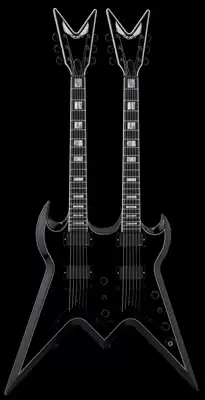 Customized Deans Custom Run-Xv double-headed electric guitar