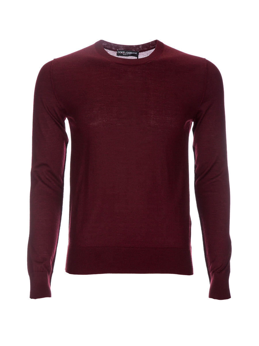 Dolce&Gabbana 红色简约圆领长袖上衣