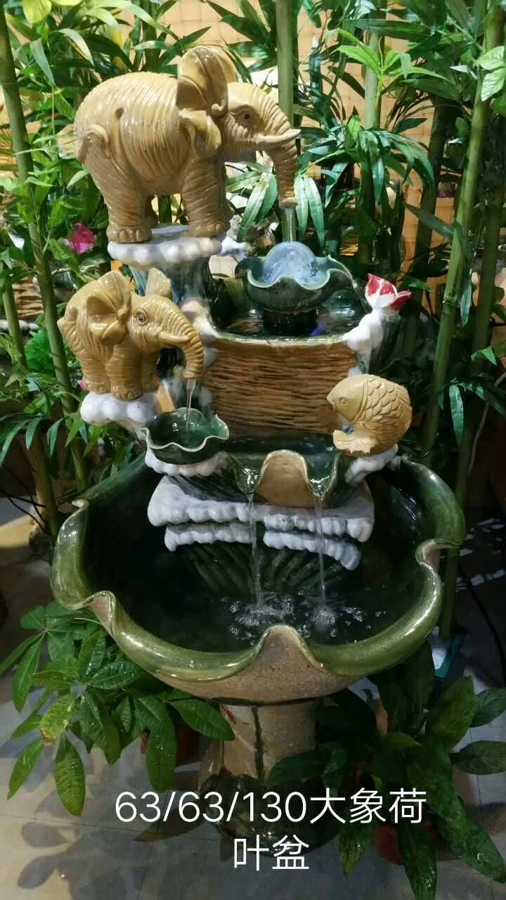 (Beautiful Museum Pottery) Opening Gift Flowing Water Bonsai Ceramic Fish Tank Flowing Water Waterscape Furnishing