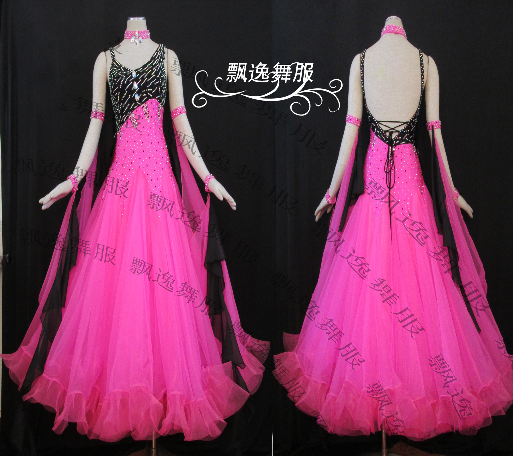 Morden New National Benchmark Dance Competition with Dress Lady Great Swing Dress Gorgeous Upscale Custom Net Red non-clear cabin