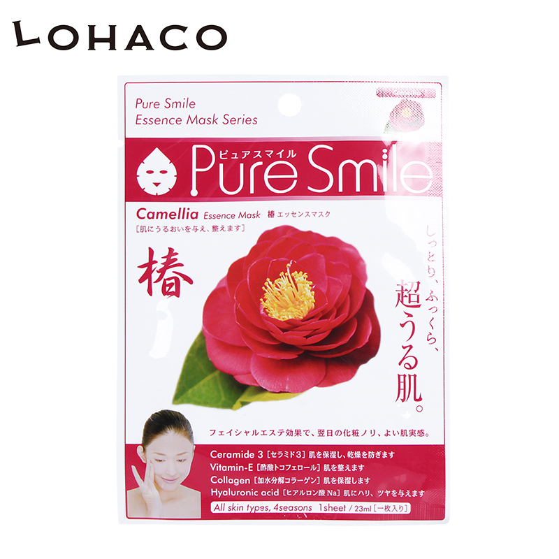 pure smile LOHACO  日本之惠精华保湿面膜   山茶花