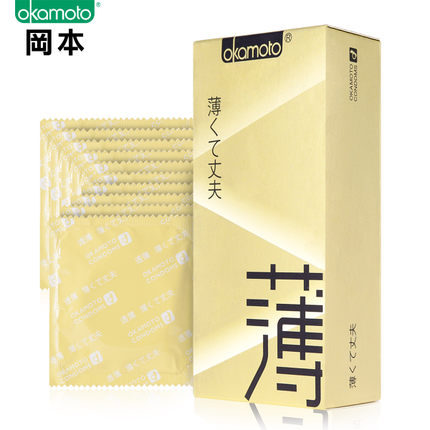冈本避孕套 进口透薄003白金组合装润滑成人性用品安全套情趣byt