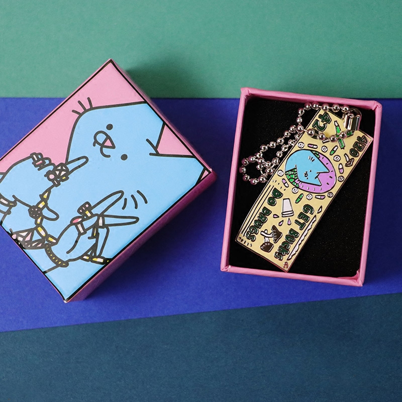 Netherlands Leon Karssen blue cat mushroom necklace Pendant 420 Pendant spot leonkarssen