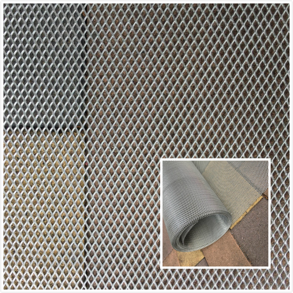 Aluminum plate mesh ventilation heat dissipation aluminum mesh balcony guardrail isolation aluminum mesh decorative aluminum mesh stretch diamond-shaped aluminum mesh mesh