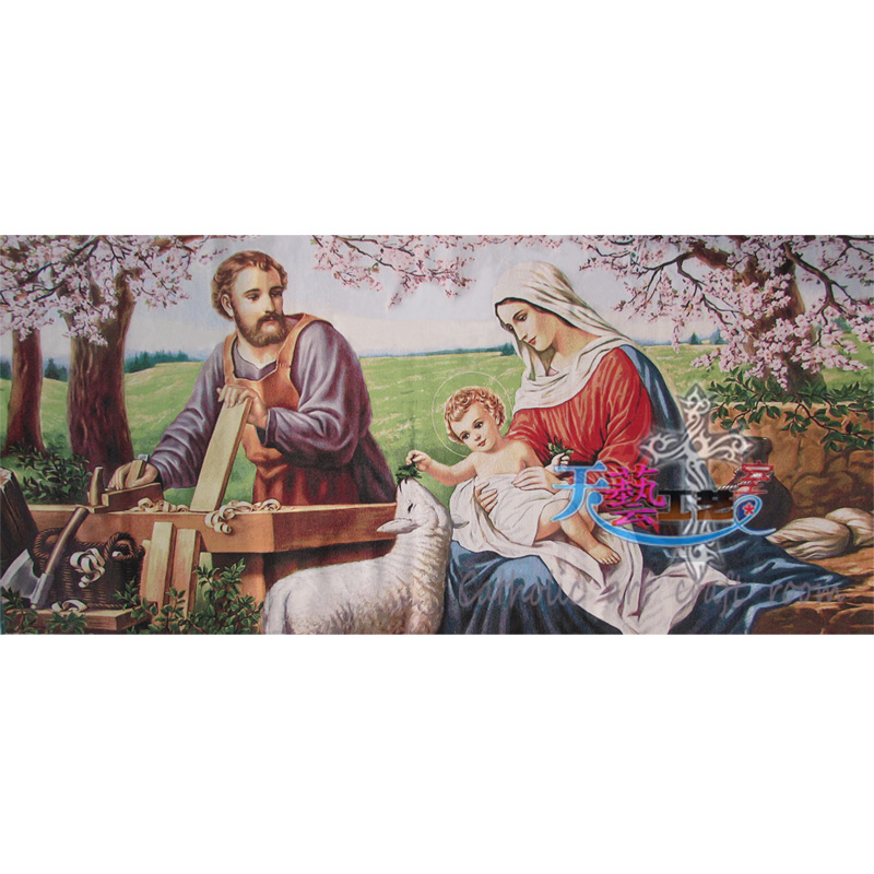 Home decoration Supplies Cotton weaver Paints Saint-like Catholic Saint Jesus the Holy Family 53 Eurostyle Wind Direct
