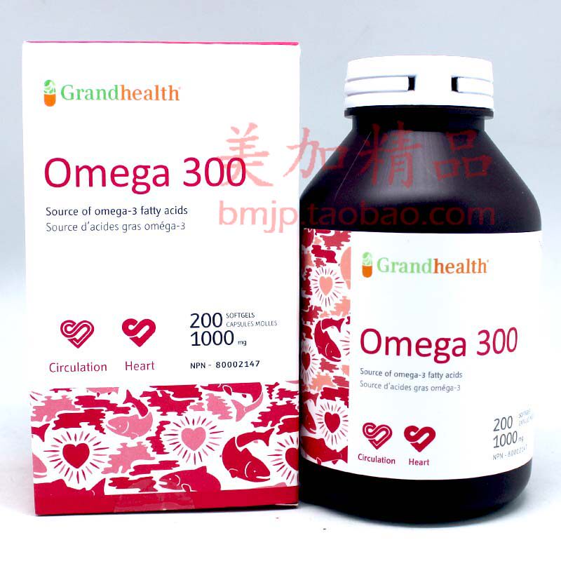 Canada's Grand Health Alaska Deep salmon oil soft capsule 200 grains