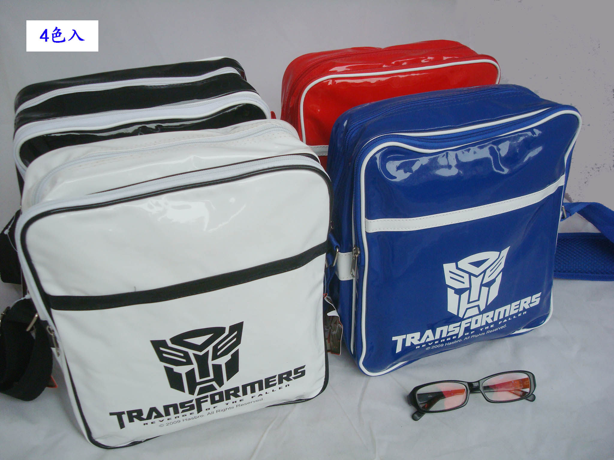 Clear goods foreign trade vertical one-shoulder Messenger bag men and women sports and leisure hanging bag to go shopping with students deformed gold steel