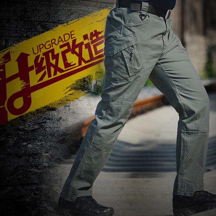 Outdoor Archon IX7 9 Tactical Trousers Men's Spring and Autumn Stretch Slim-fit Frock Cotton Multi-pocket Pants