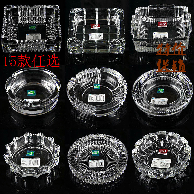 Green apple ashtray blue crystal transparent glass hotel hotel bar KTV office meeting room home