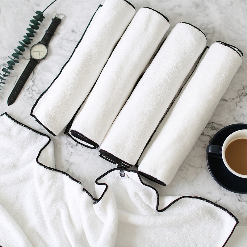 In pure color coral towels super strong absorption soft home hotels travel swimming face towels dry towels