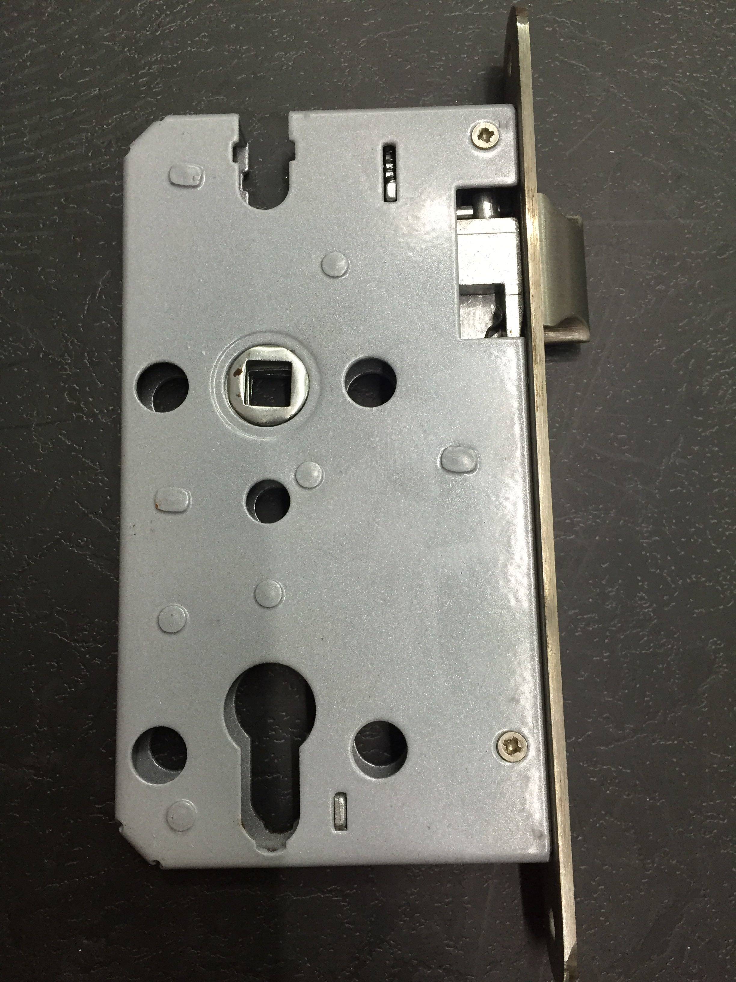 5850 stainless steel side bar door 180 long round side lock weight spring double tongue door lock body does not contain handle lock cylinder