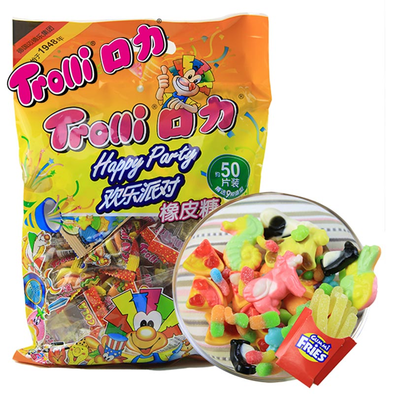 [LFAsia]Trolli口力儿童糖果 橡皮糖Q糖软糖零食礼包欢乐派对500g