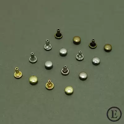 Ailuo imported from the United States pure copper high quality thickened double-sided RIVETS FLAT rivet surface 6MM (5 sets)