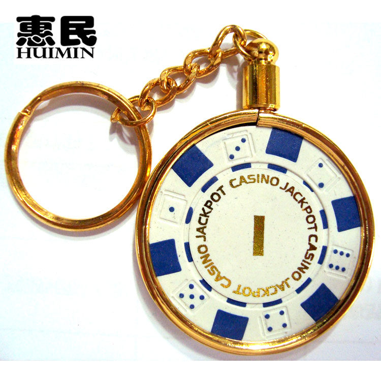 11 5 grams of ABS stamping chip metal key buckle