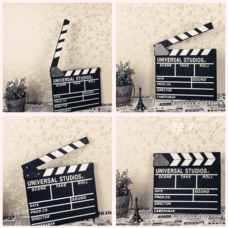 Film making board director board board board board wedding dress children's studio shooting photography props photo Black venue board