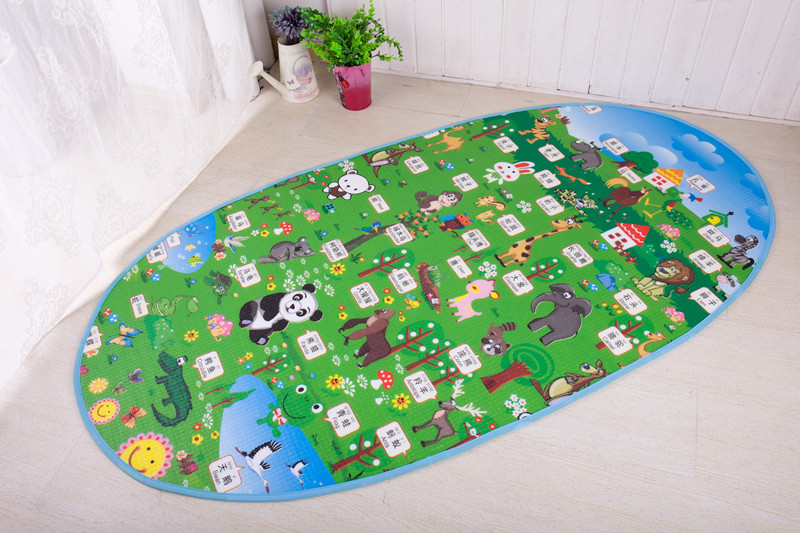 The children's cartoon marquee is specially equipped with a double-sided moisture-proof crawling mat of 1.8 meters