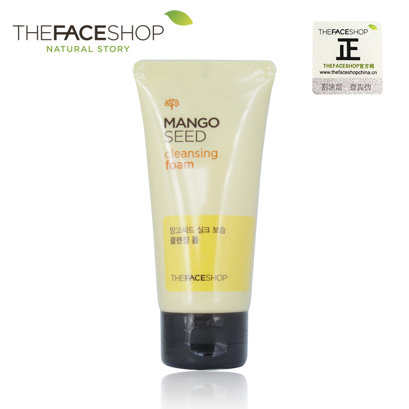 The Face Shop芒果籽泡沫洁面膏50ML 洗面奶去角质 深层清洁