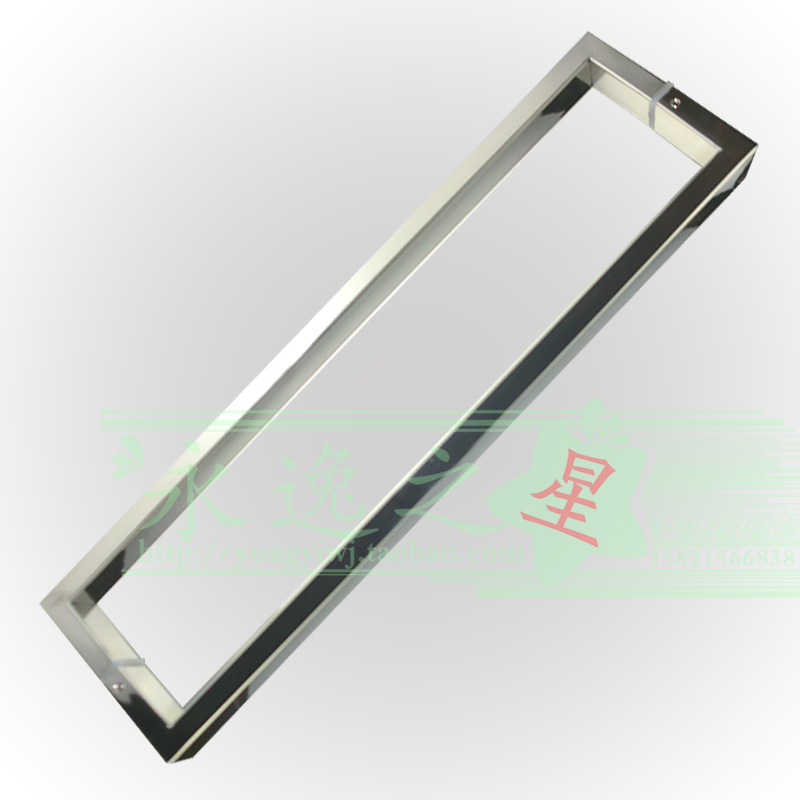 304 stainless steel square tube handle Shower room powder room kitchen glass door handle to install bathroom light handle