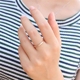 Nhật Bản và Hàn Quốc mịn màng mì chic chic tối giản học sinh đơn giản bằng thép titan vàng hồng đuôi đỏ nhẫn ngón tay nhỏ gió lạnh nhẫn kim tiền Nhẫn