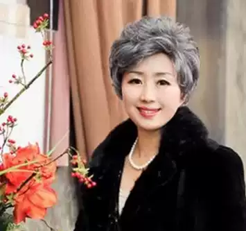 Middle-aged and elderly wig female gray wig to send mother to perform granny old woman stage with large size fake