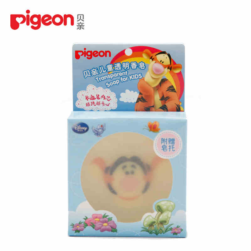 【新品】贝亲儿童透明香皂80g 迪士尼沐浴洗澡香皂 IA96
