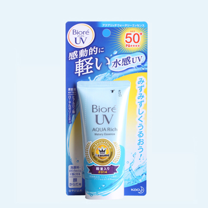 日本BIORE碧柔防晒霜 清爽水活防晒保湿凝蜜凝露SPF50+ 正品