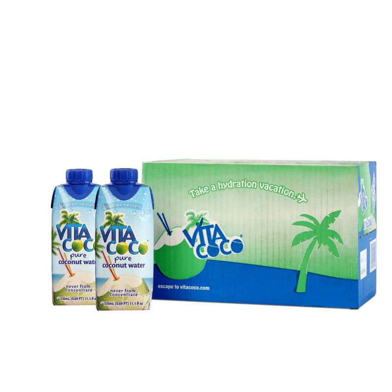 【苏宁易购】马来西亚VITA COCO唯他可可天然椰子水330ml*12