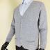 Áo len cổ điển nội y cashmere nam v-cổ áo len màu rắn mùa thu và áo len mùa đông áo len dày trung niên quần áo thể thao Cardigan