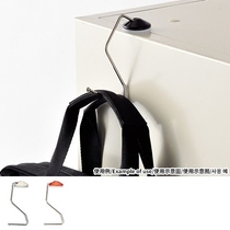 Japanese silicone adhesive hook desktop horizontal hook multi-color solid color simple summer New hanging bag clothes