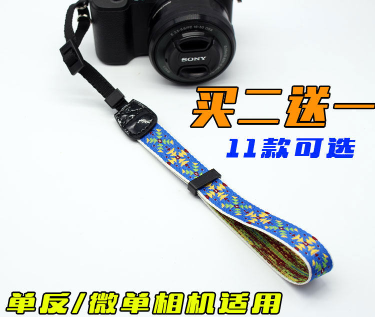Monocular Micro-SLR Camera Wrist Strap NEX5R 5T a5100 a6000 nex6 7 a7 a7r Hand Strap