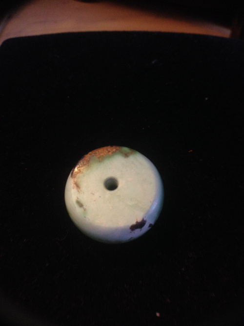 Pure Natural Raw Mine Green Pine Stone Septer Bucket Pearl Top Pearl Drum Beads 4 87 gr 1 8 * 1 0cm Ornaments-Taobao