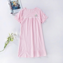 Clearance loss handling dream Fox bamboo fiber ladies home dress nightgown nightgown pajamas