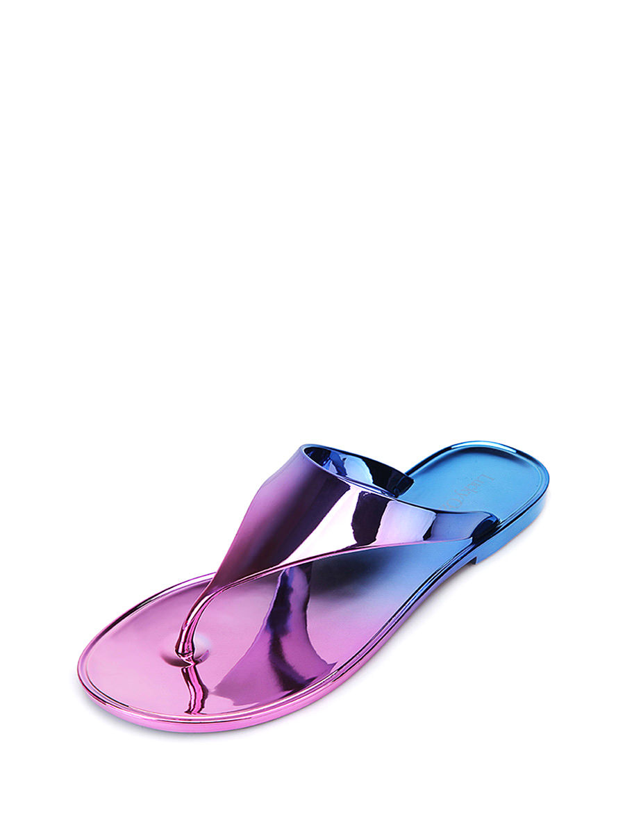 Lucky Ozasec 蓝紫渐变简约奢华女士夹脚拖