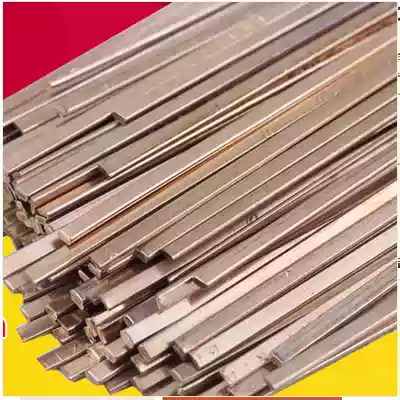 Flat type phosphor copper electrode copper electrode copper electrode length 40CM width 3MM ultra-wide thickening